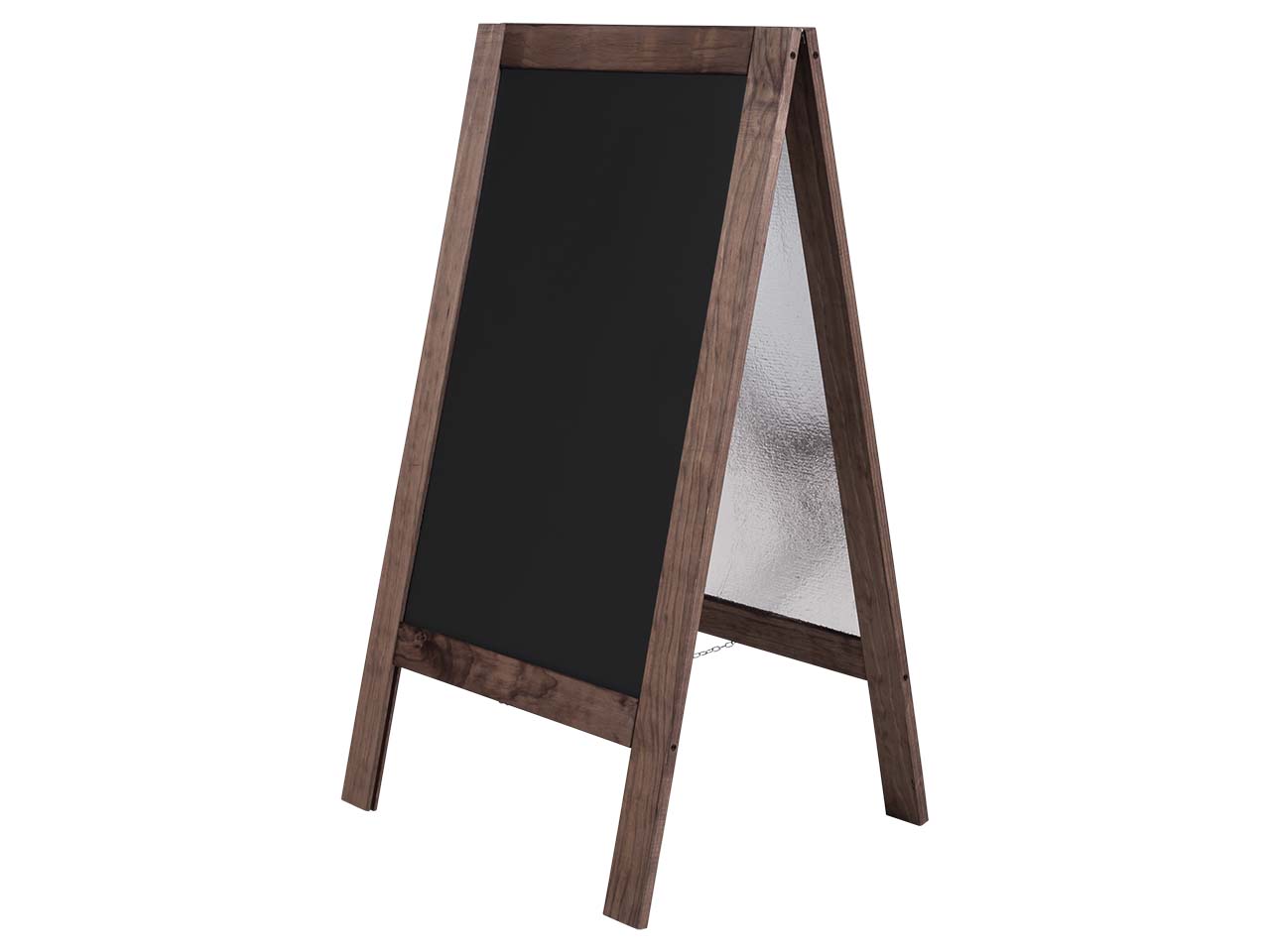 Kundenstopper aus Holz, doppelseitig, rustik, DIN A1