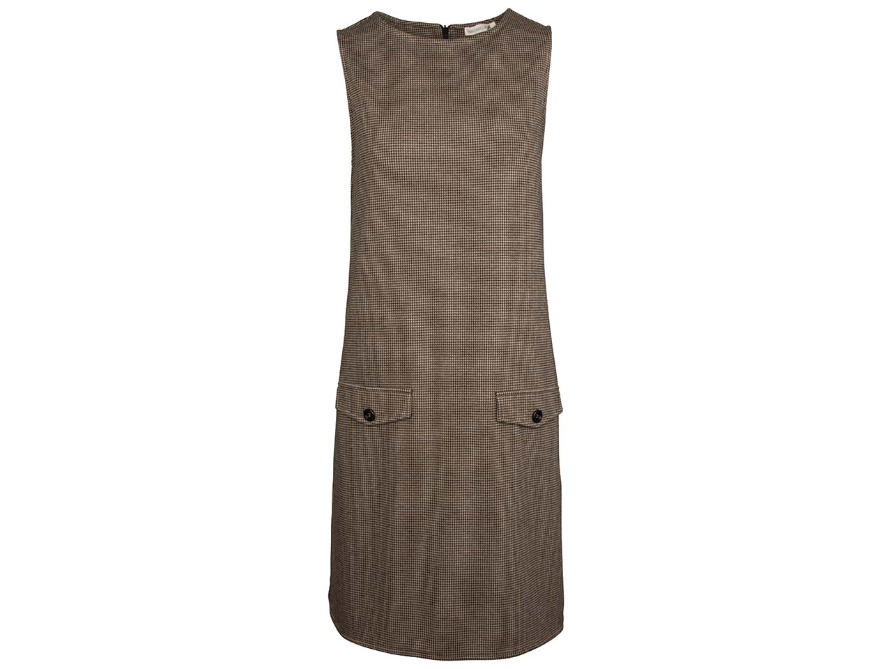 ORGANICATION Bio-Damen-Kleid ohne Ärmel, knielang, espresso/camel, Gr. M