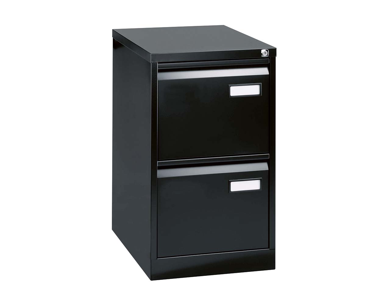 HR-Schrank 2S 1b schwarz (RAL9005) (BxHxT) 41,3x71,1x62,2cm