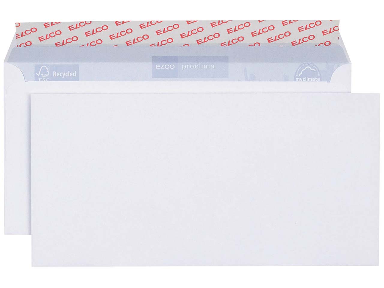 500 Elco Proclima Briefumschläge DIN lang+, mit Haftklebung, ohne Fenster