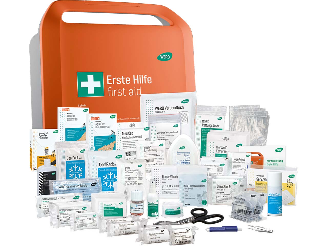 WERO Erste-Hilfe-Koffer "Smart Case" DIN 13157, groß, für Schulen
