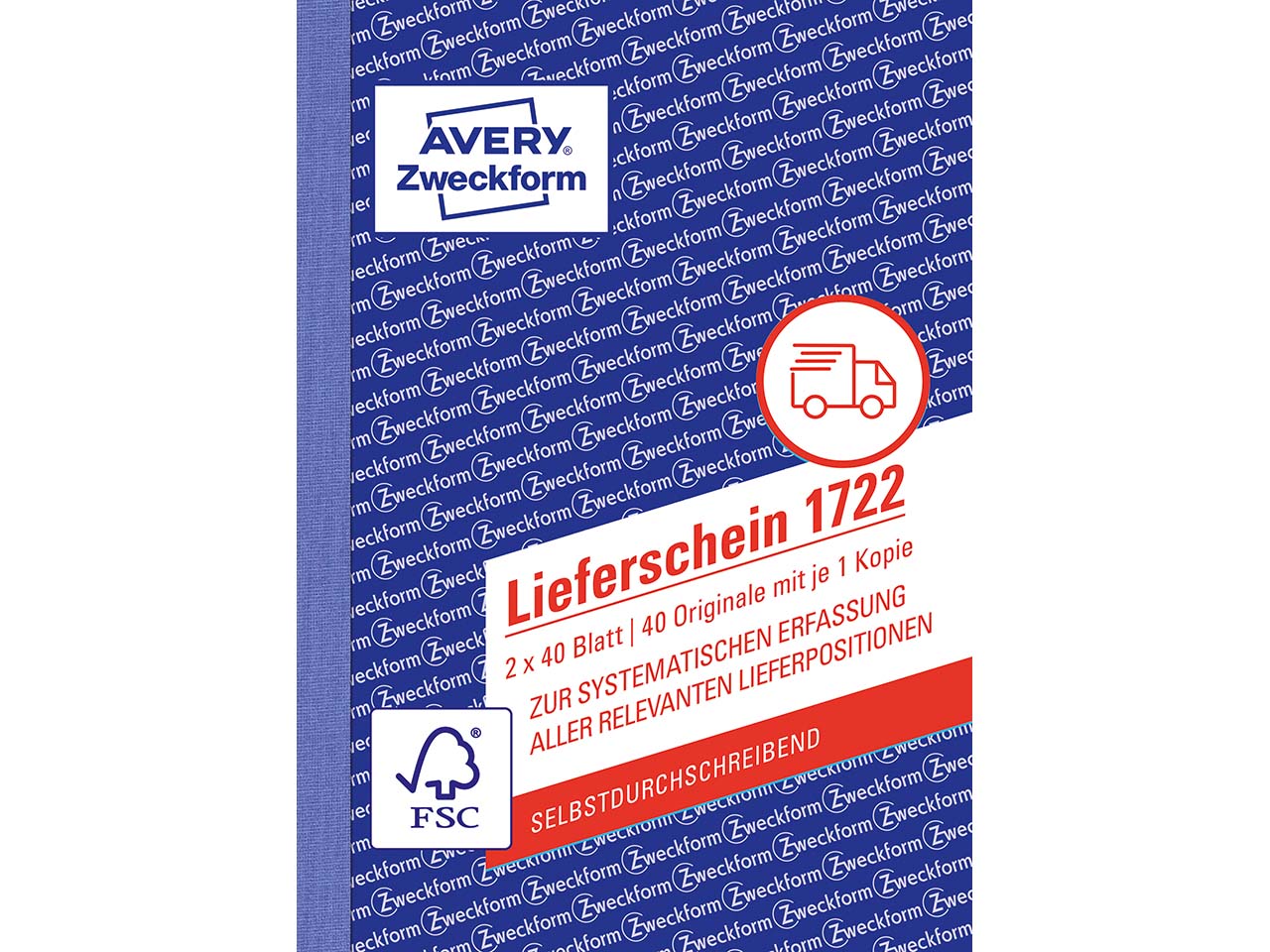 Avery Zweckform Formularbuch '1722' Lieferschein ECF, DIN A6