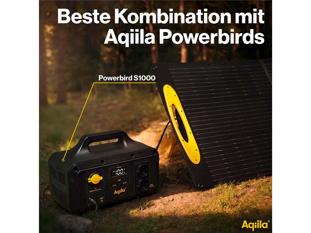 Aqiila tragbares Solarpanel "Sunbird P200" 200W