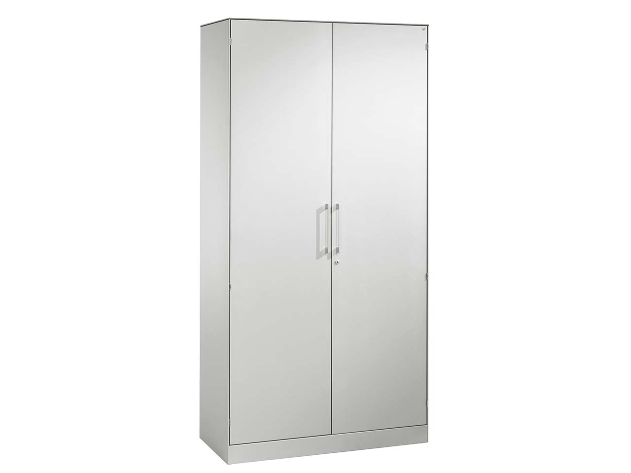 Flügeltürenschrank "CONTACT", Höhe 198 cm  (BxT) 100 x 43,5, silber