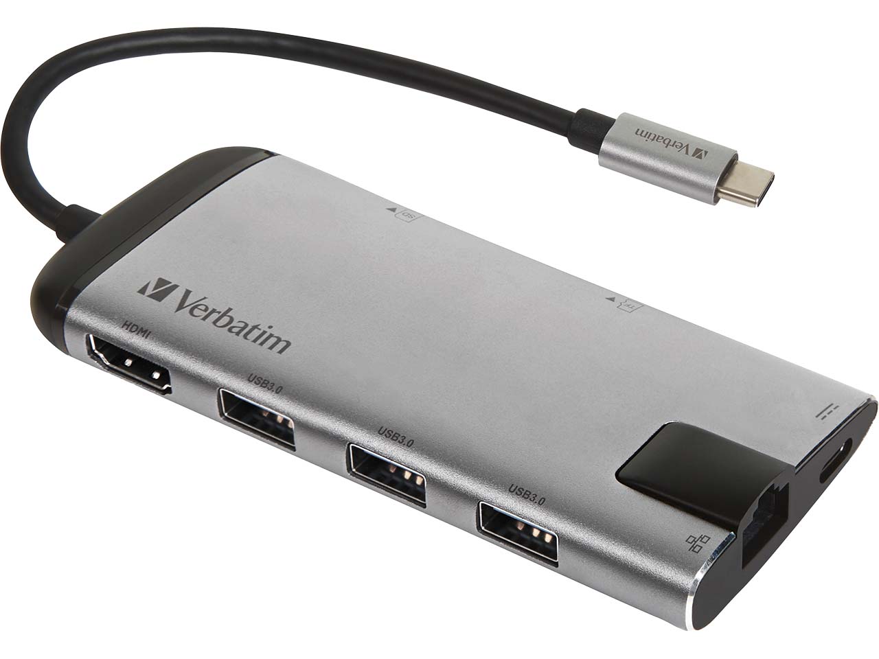 Verbatim USB-C Multiport-Hub mit HDMI und Ethernet