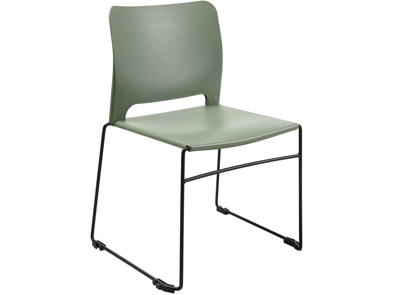 Topstar 4 Besucherstühle "VISIT LINE", oliv
