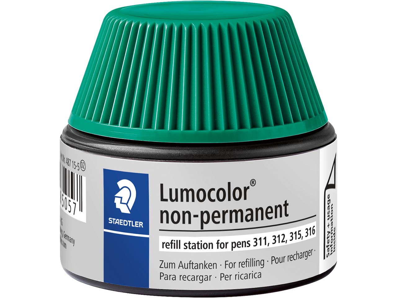 STAEDTLER Nachfülltinte für Universalstift "Lumocolor" wasserlöslich, grün