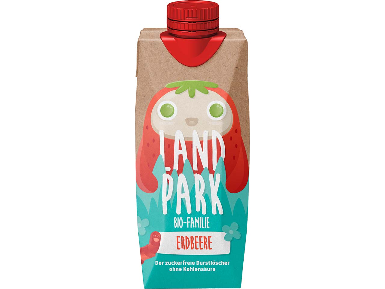 LANDPARK Bio-Erfrischungsgetränk Erdbeere "Bio-Familie", 0,5 l