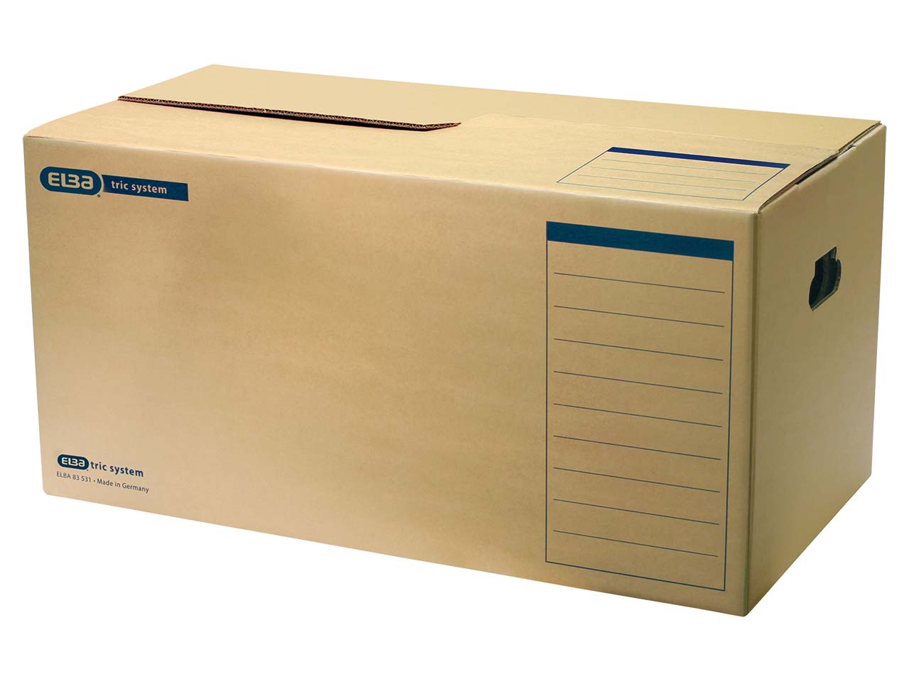 ELBA Archivkarton "tric system" DIN A4, naturbraun