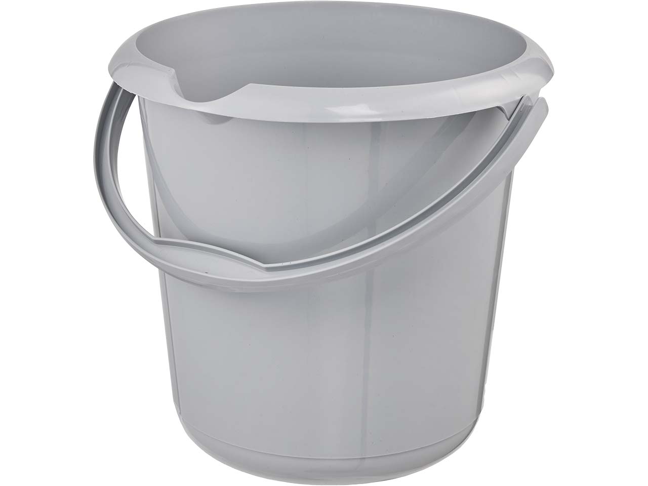 keeeper Eimer "Mika Eco Line" mit Ausguss, Skala und Griff, Ø 30 cm, 10 l, grau