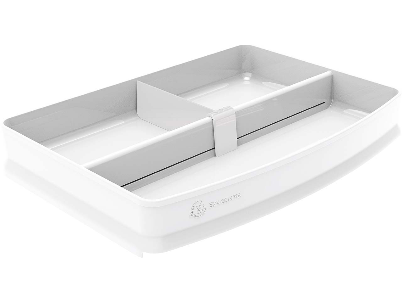 Exacompta Ablagefach für Briefablage "Combo Top AutentiK" anpassbare Trennstege, weiß