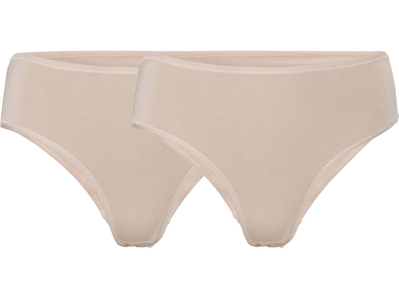 Living Crafts 2er-Pack Bio-Damen-Slip 'TARISSA' mit Spitze, powder, Gr. XS