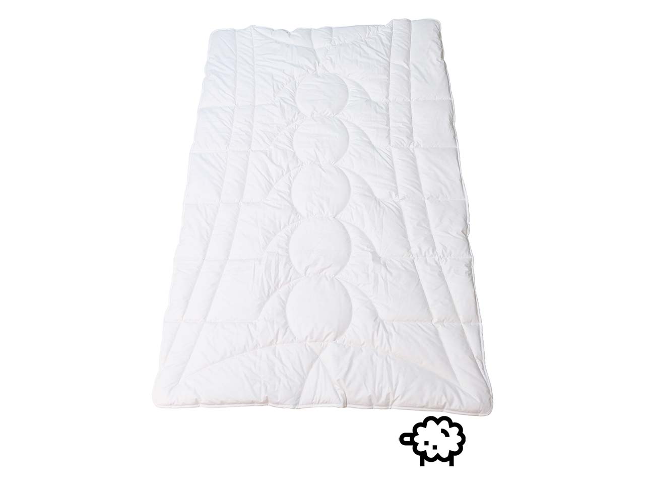 Steppdecke "Kontur Extra Leicht" 240 x 220 cm, mit Schafschurwollfüllung 1.056 g