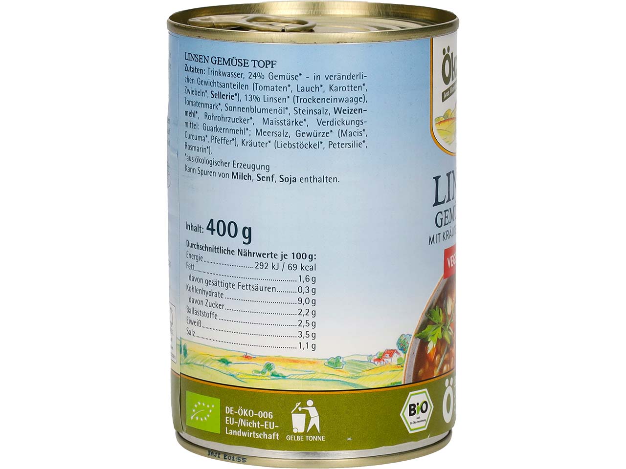 Ökoland Bio-Linsen-Gemüsetopf, 400 g