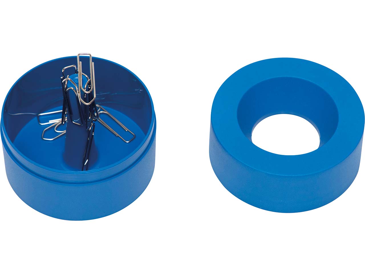 MAUL Klammerspender "MAULpro" inkl. 15 Büroklammern, blau