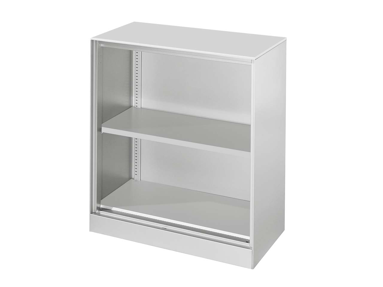 Regal "CONTACT", Höhe 91,5 cm (BxT) 80 x 43,5 , silber