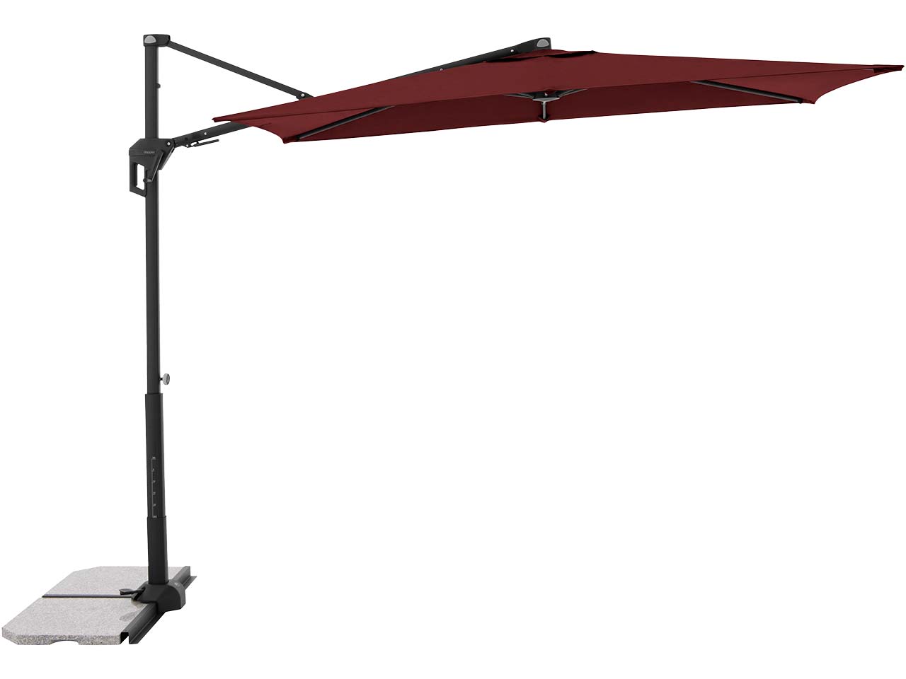 doppler Pendelschirm "ACTIVE Pendel Green Edition" 240 x 135 cm, bordeaux