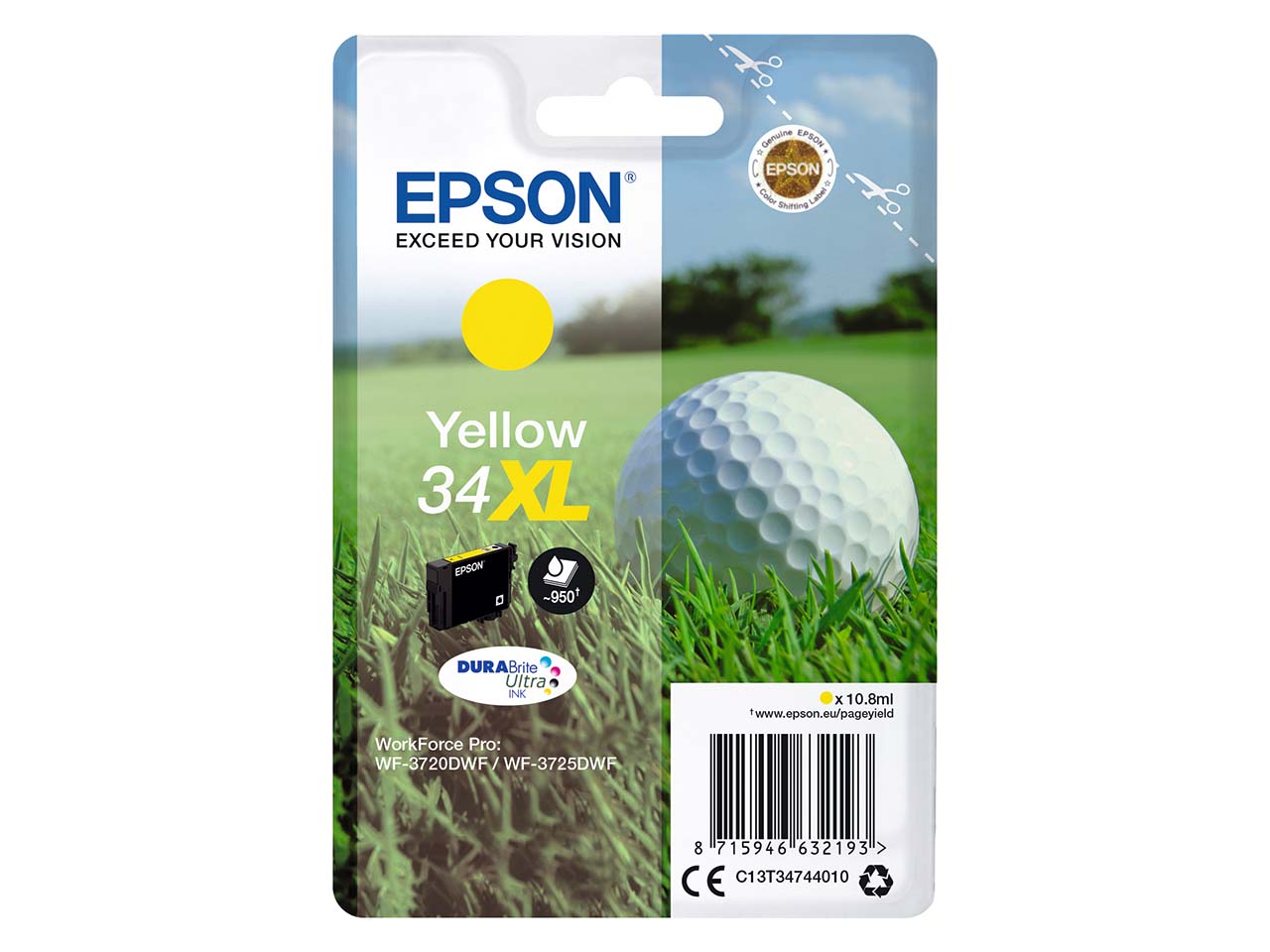Epson Tintenpatrone T3474/ 34XL gelb
