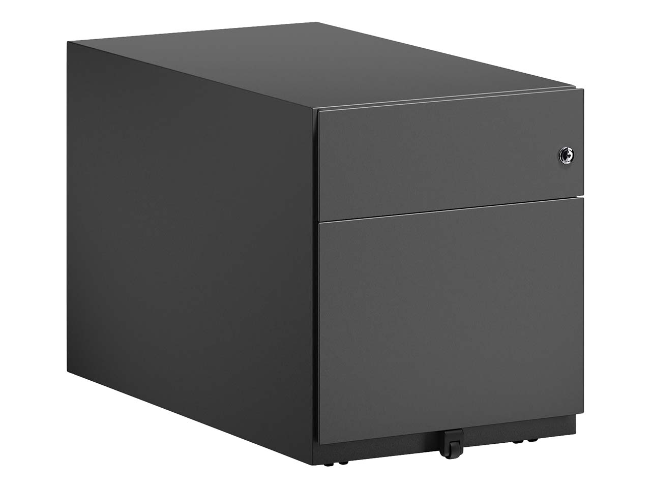 BISLEY Rollcontainer "Note" 1 Schublade, 1 HR T 77,5 cm schwarz