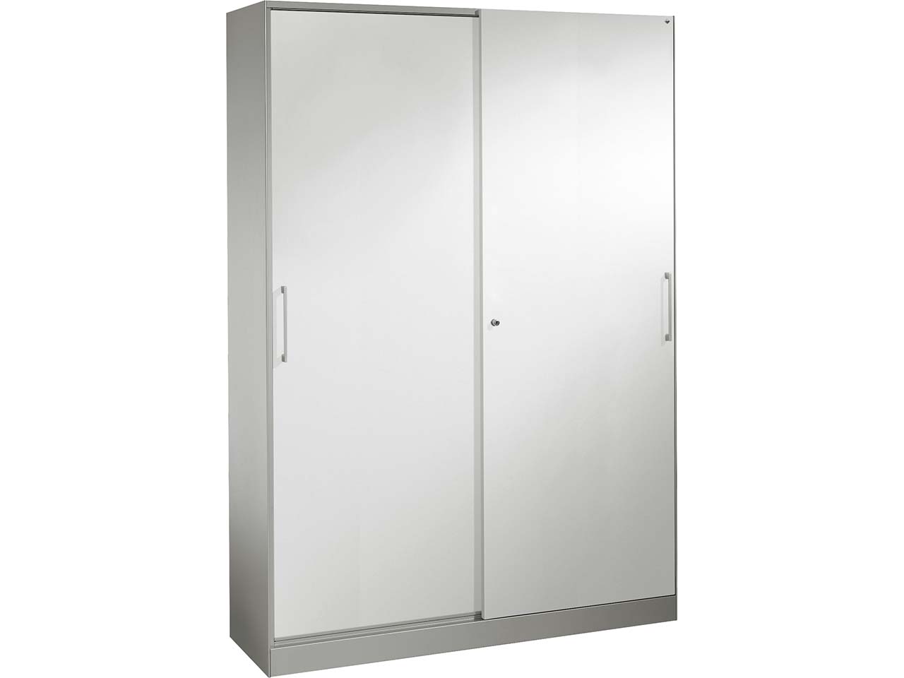 Schiebetürenschrank "CONTACT", Höhe 198 cm  (BxT) 120 x 43,5, silber