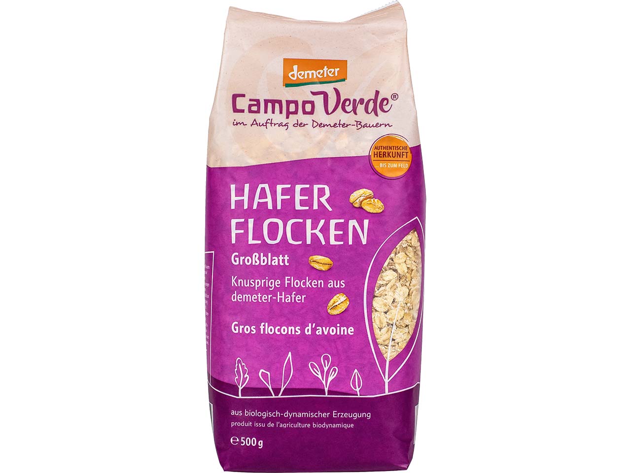 Campo Verde Bio-Haferflocken Großblatt, 500 g