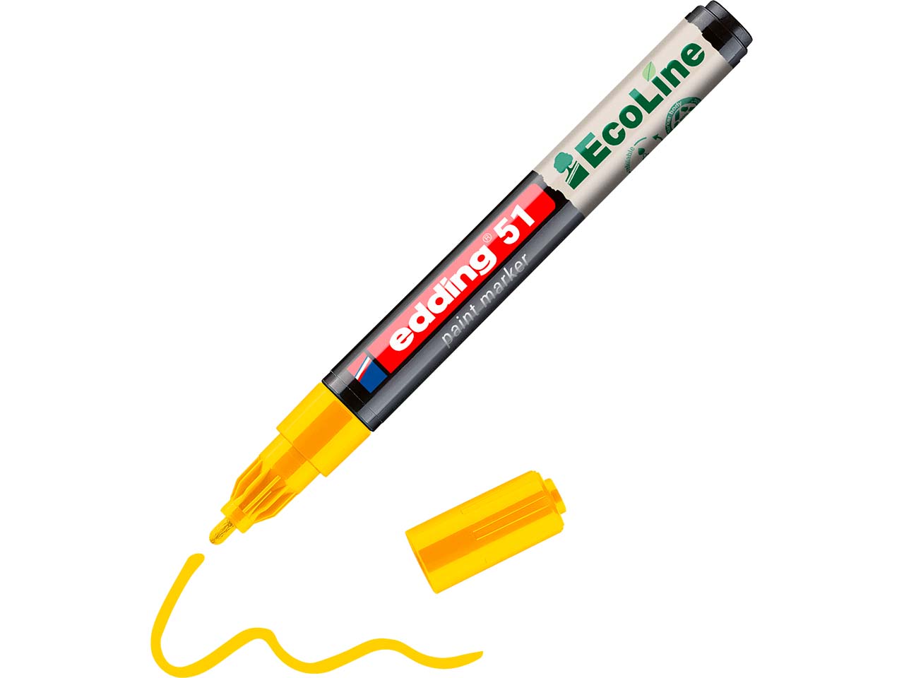 edding Lackmarker "51 EcoLine" wasserbasiert, gelb