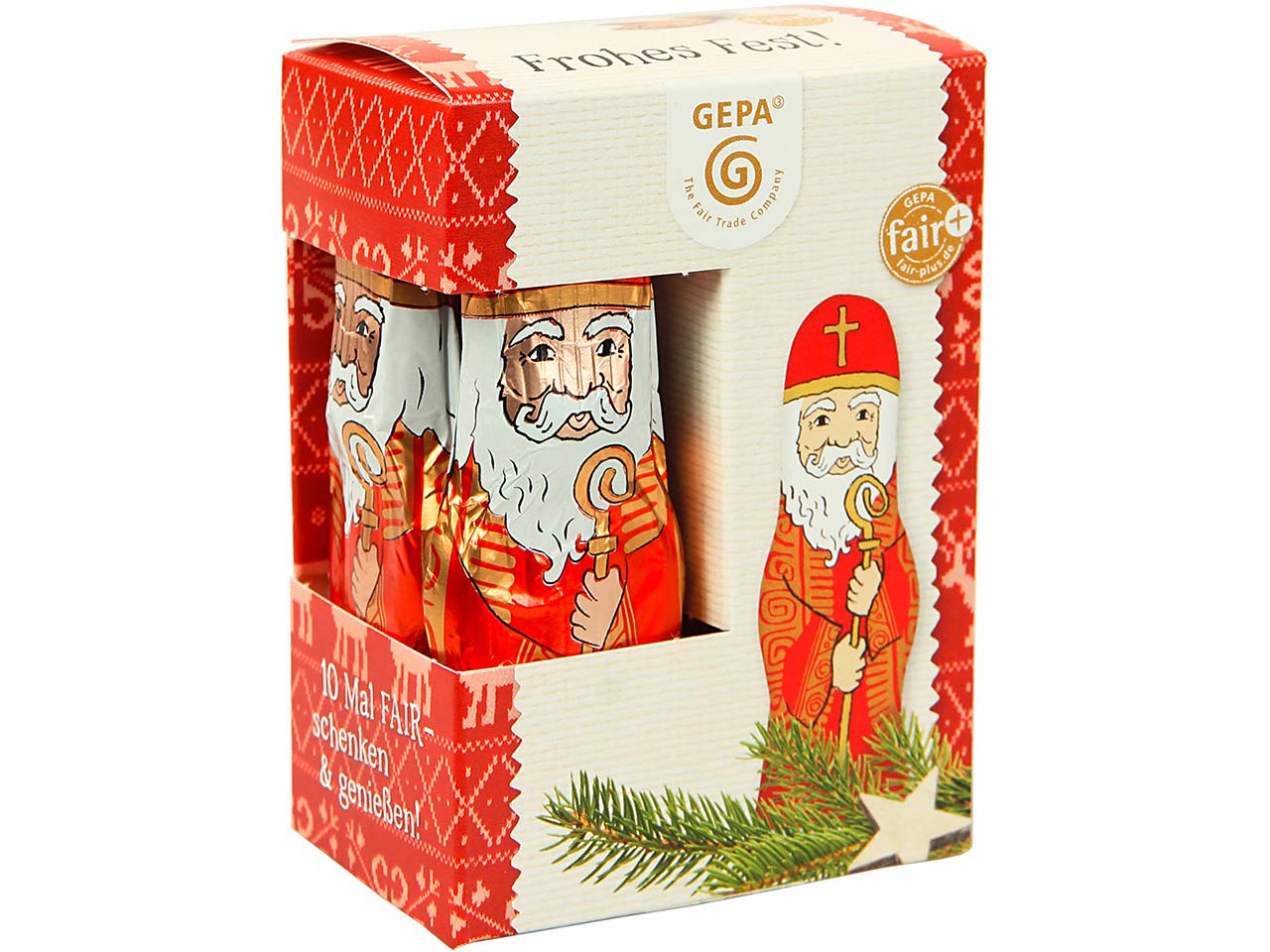 GEPA Bio-Schoko-Nikolaus, 10 x 12,5 g