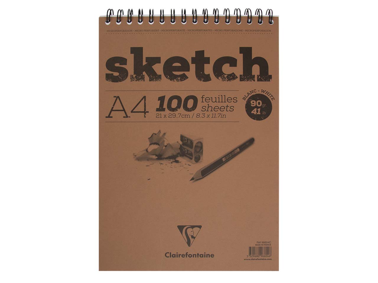 Clairfontaine Skizzenblock "Sketch", DIN A4, 100 Blatt