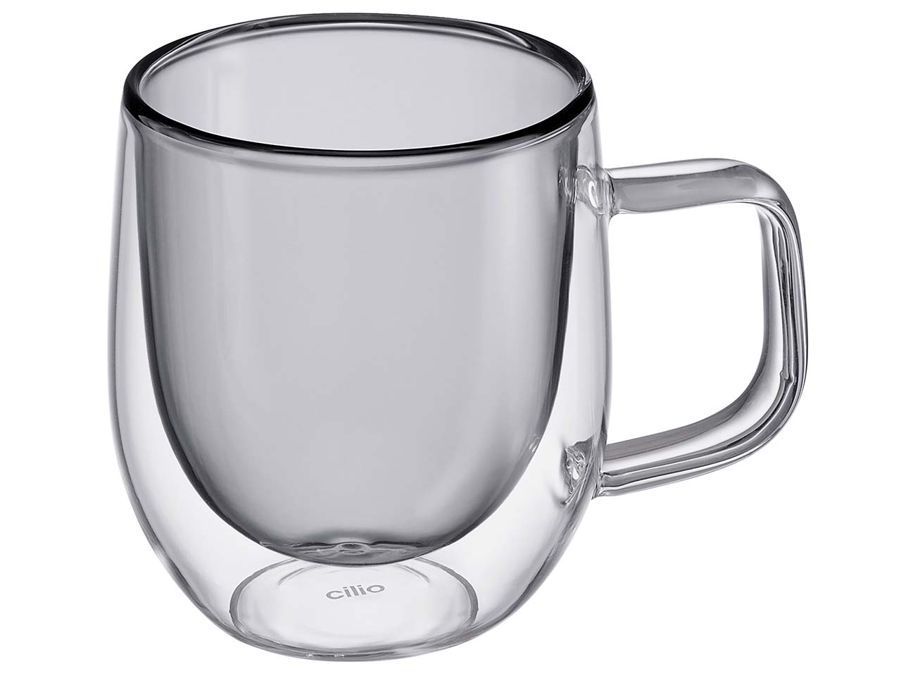 cilio Doppelwandige Kaffegläser "VENETO", 2er-Pack, Borosilikatglas, 200 ml