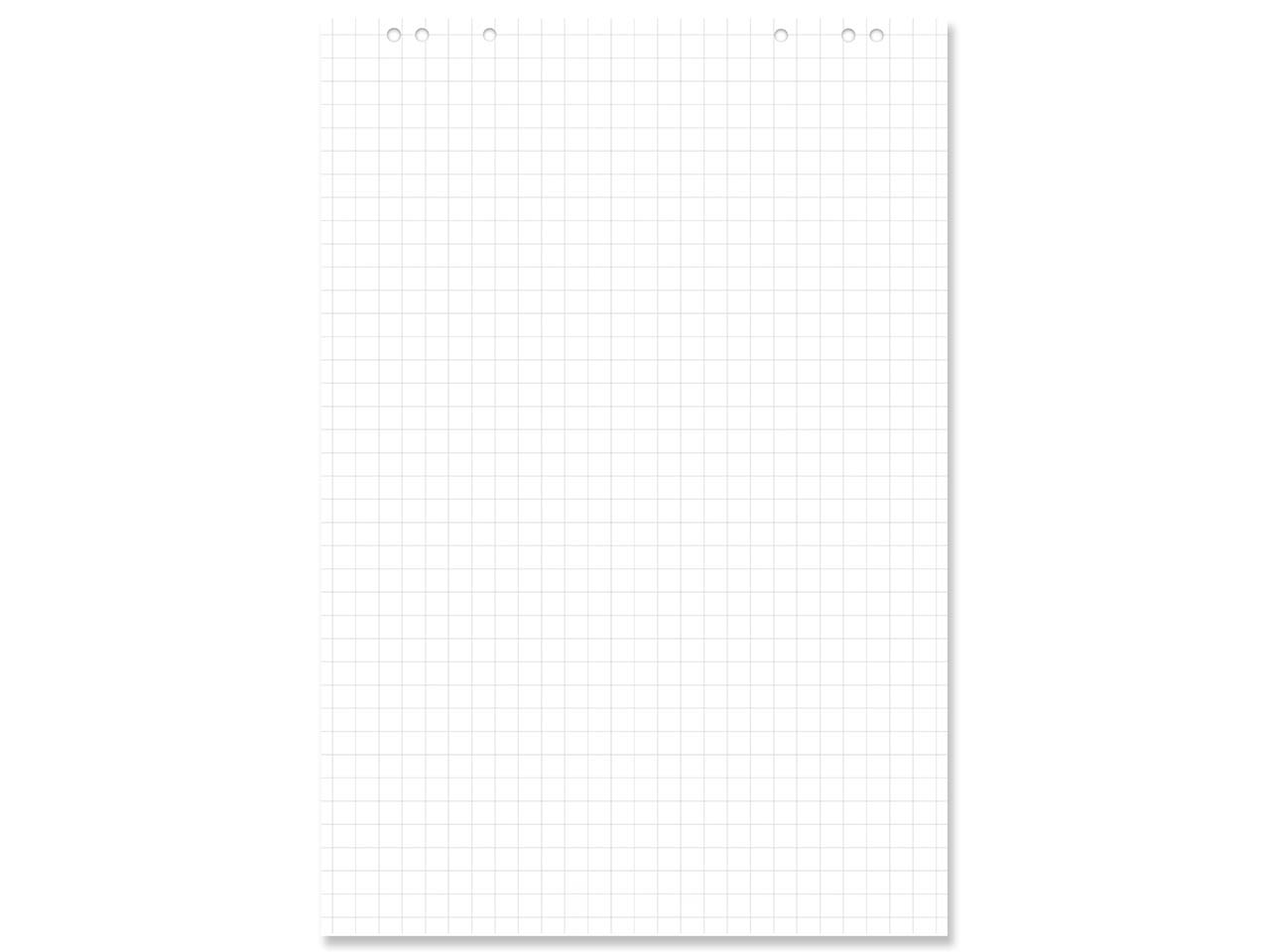 5er-Pack Recycling Flipchartblock, 20 Blatt, 80 g/m², kariert