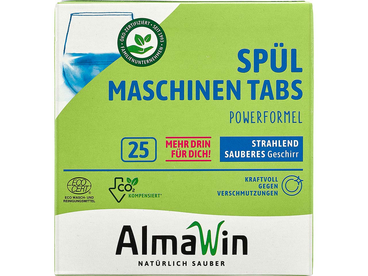 AlmaWin Spülmaschinen-Tabs, 25 Stück, 500 g