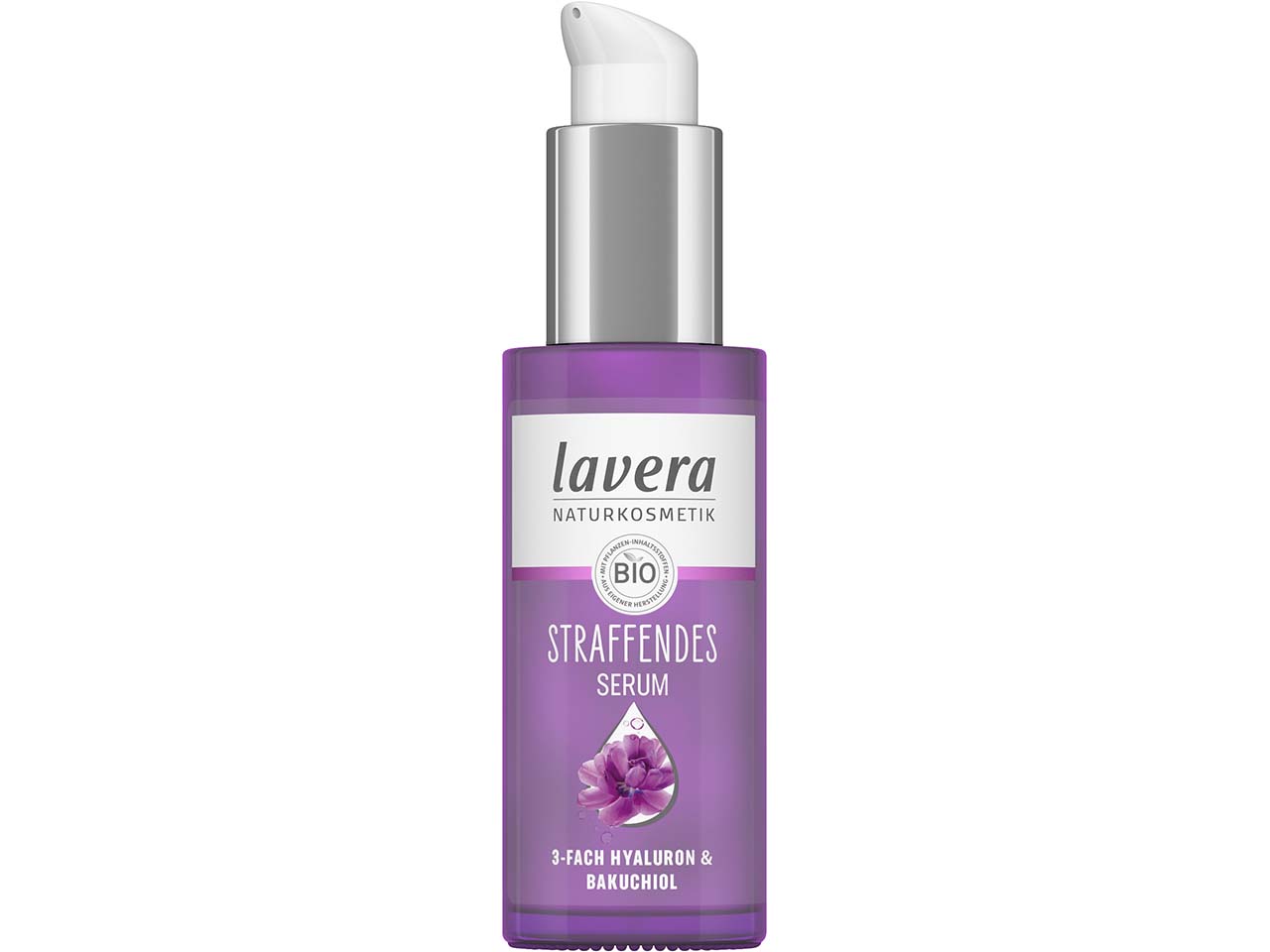 lavera Bio-Straffendes-Gesichtsserum mit 3-fach Hyaluron, 30 ml