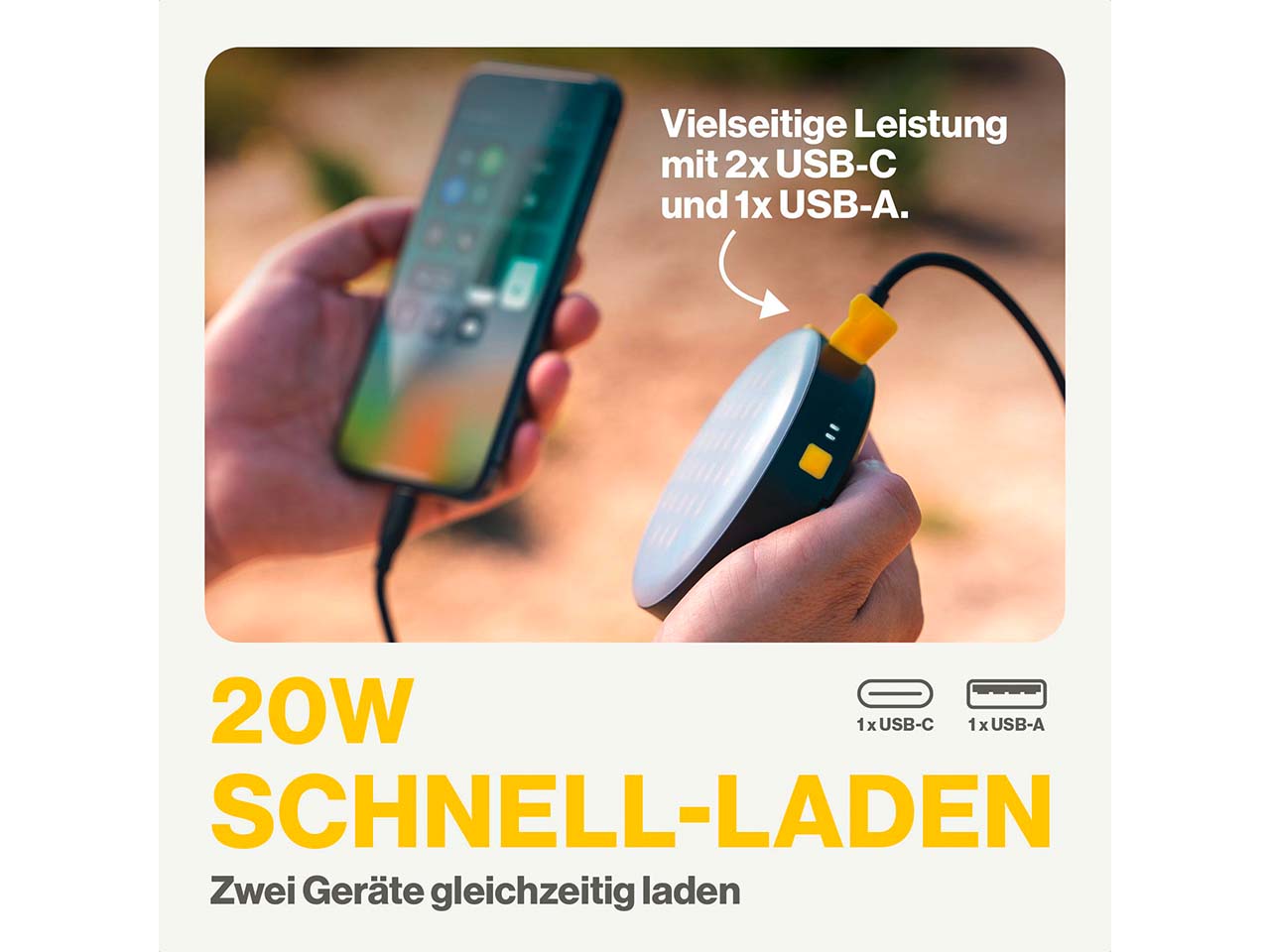 Aqiila 2 in 1 Powerbank und Leuchte "Powerbird BL10"