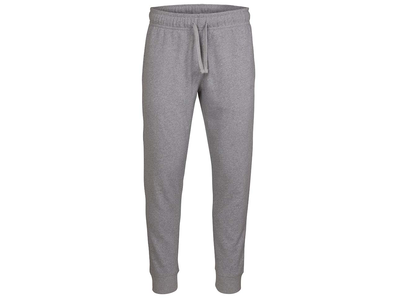 MELA Bio-Herren-Jogginghose 'ASHOKA' mit Baumwollkordel, grau melange, Gr. XL