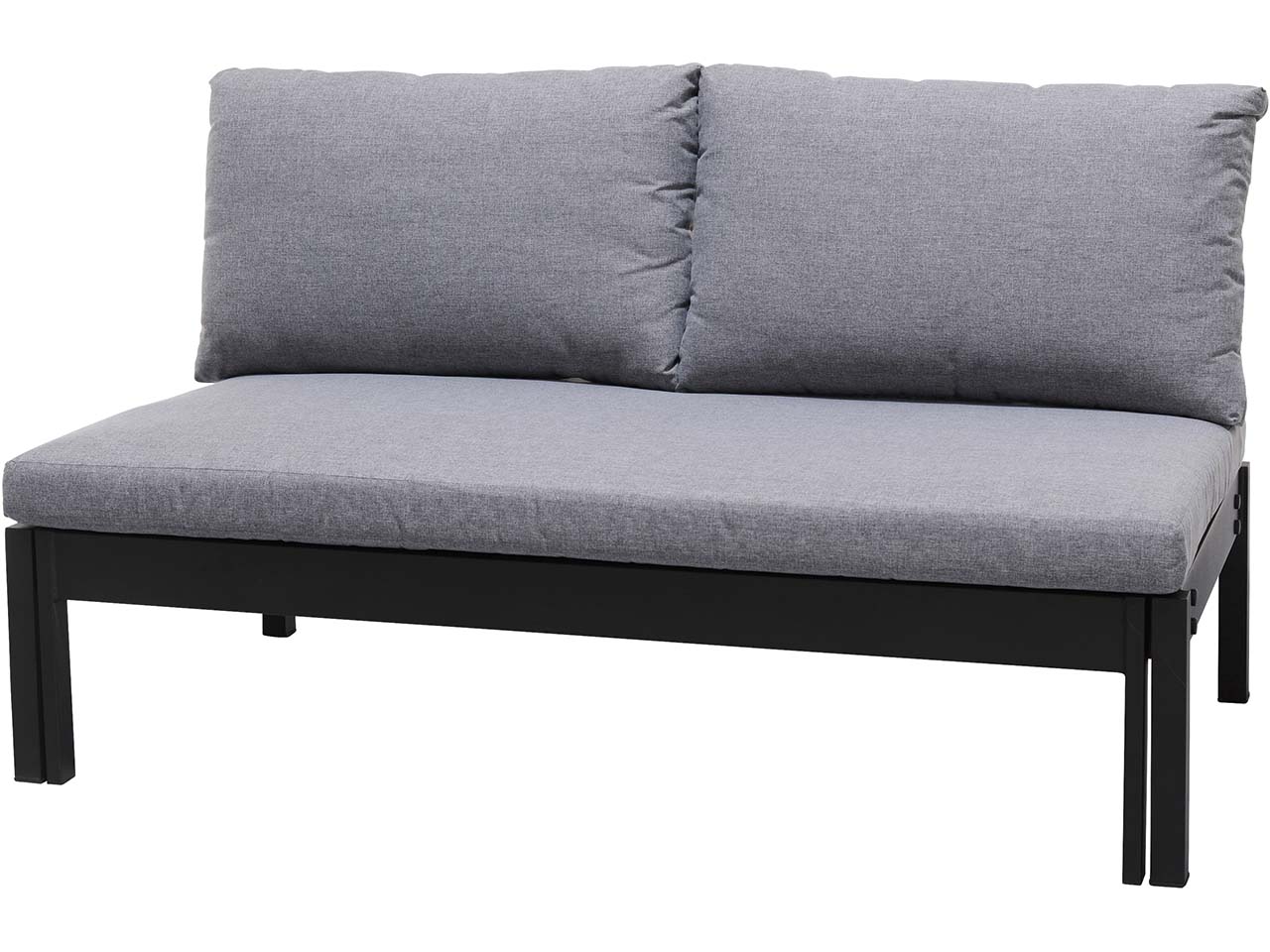 2-Sitzer Gartensofa/Liege 'Barcelona', schwarz