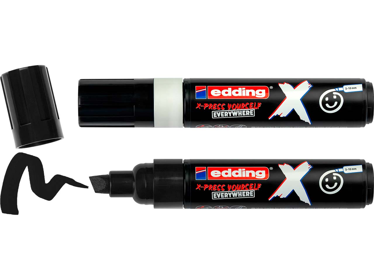 2er Set edding Multimarker "6900 X" schwarz und weiß
