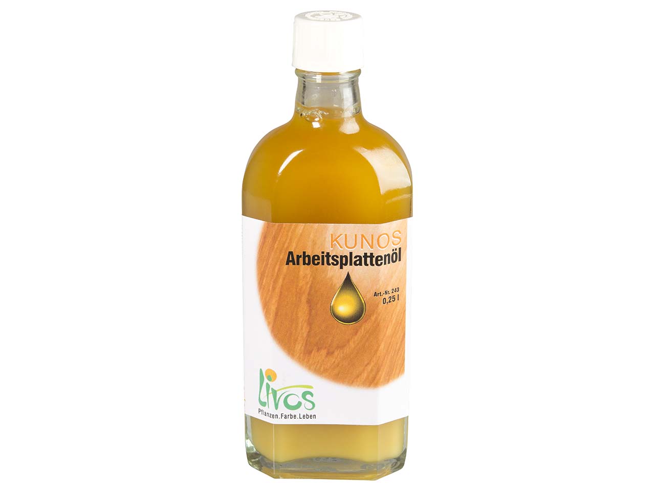 Livos Tisch- und Arbeitsplattenöl 'KUNOS' 0,25 l