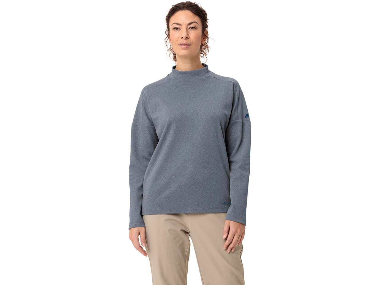 VAUDE Damen-Pullover "Coreway" mit überschnittenen Schultern, dark sea, Gr. 42