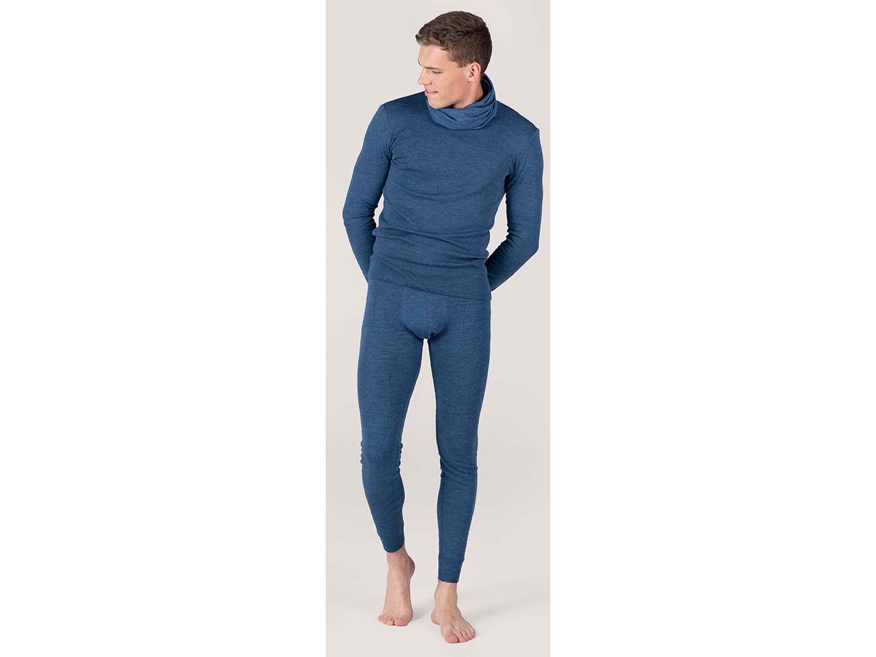 Living Crafts Bio-Herren-Unterhose "LINUS" lang, mid blue, Gr. L