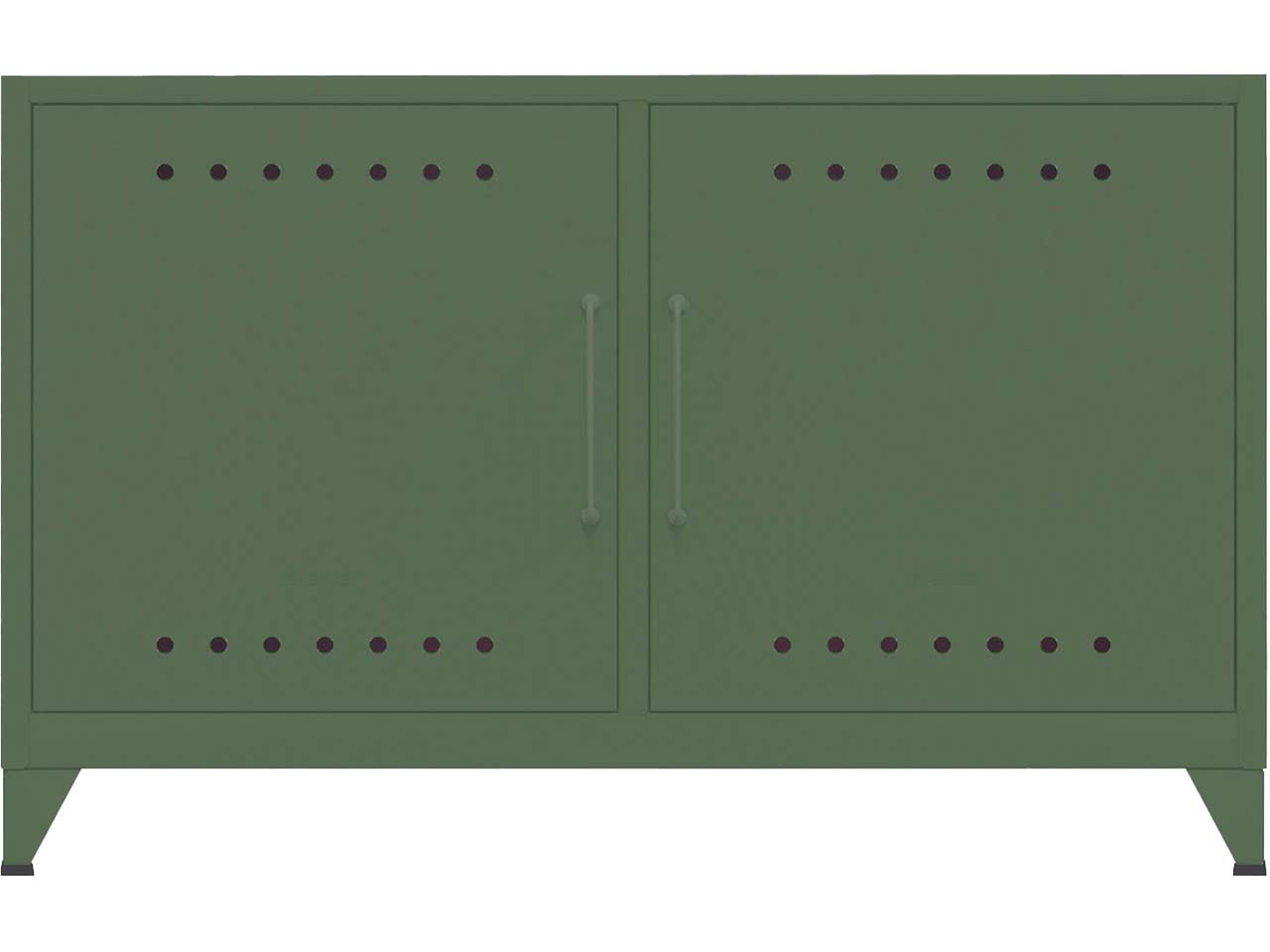 BISLEY Sideboard "Fern" 1 Fachboden, B114xT40xH72,5cm, olivgrün