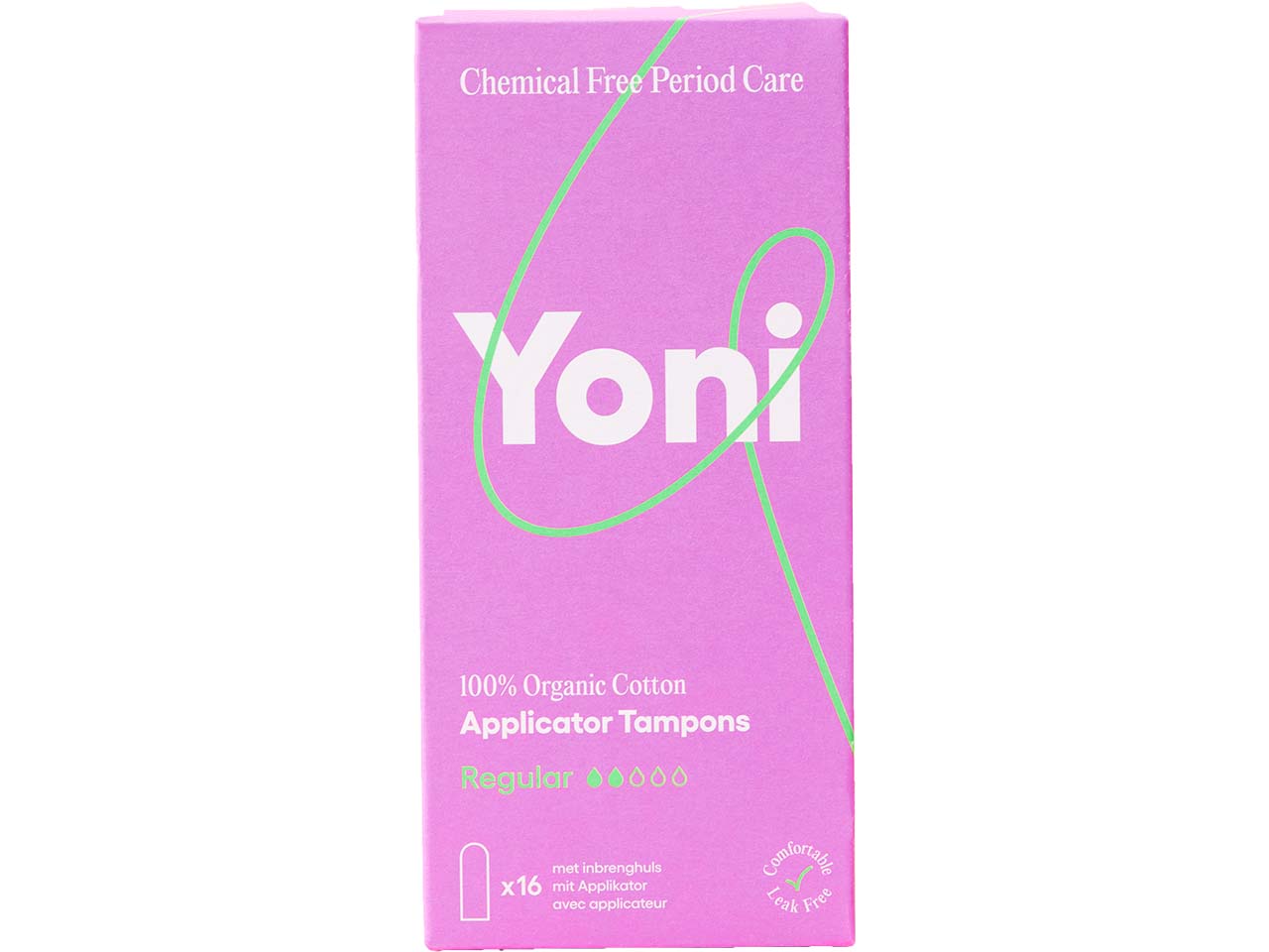 Yoni Tampons "Medium" 16 Stk. mit Applikator aus Bio-Baumwolle