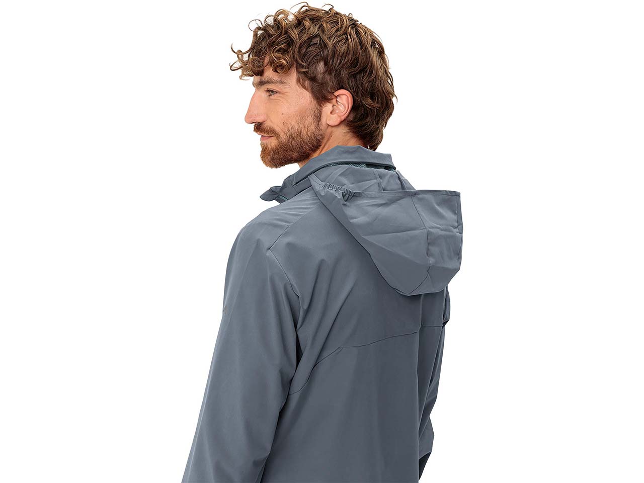 VAUDE Herren-Windjacke "Cyclist" mit verstaubarer Kapuze, heron, Gr. M