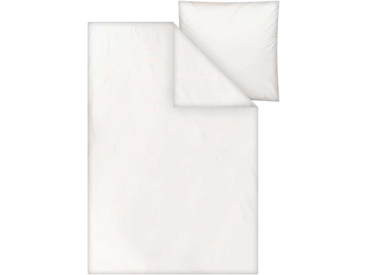 MELA Bio-Bettwäsche "MAJULI" aus Perkal, 2-tlg., 155 x 220/80 x 80 cm, naturweiß