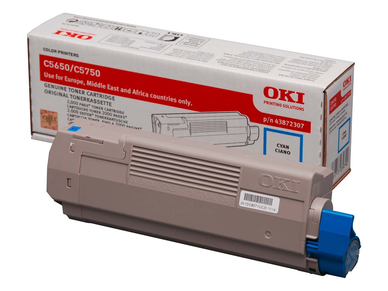 Oki Toner 43872307 cyan