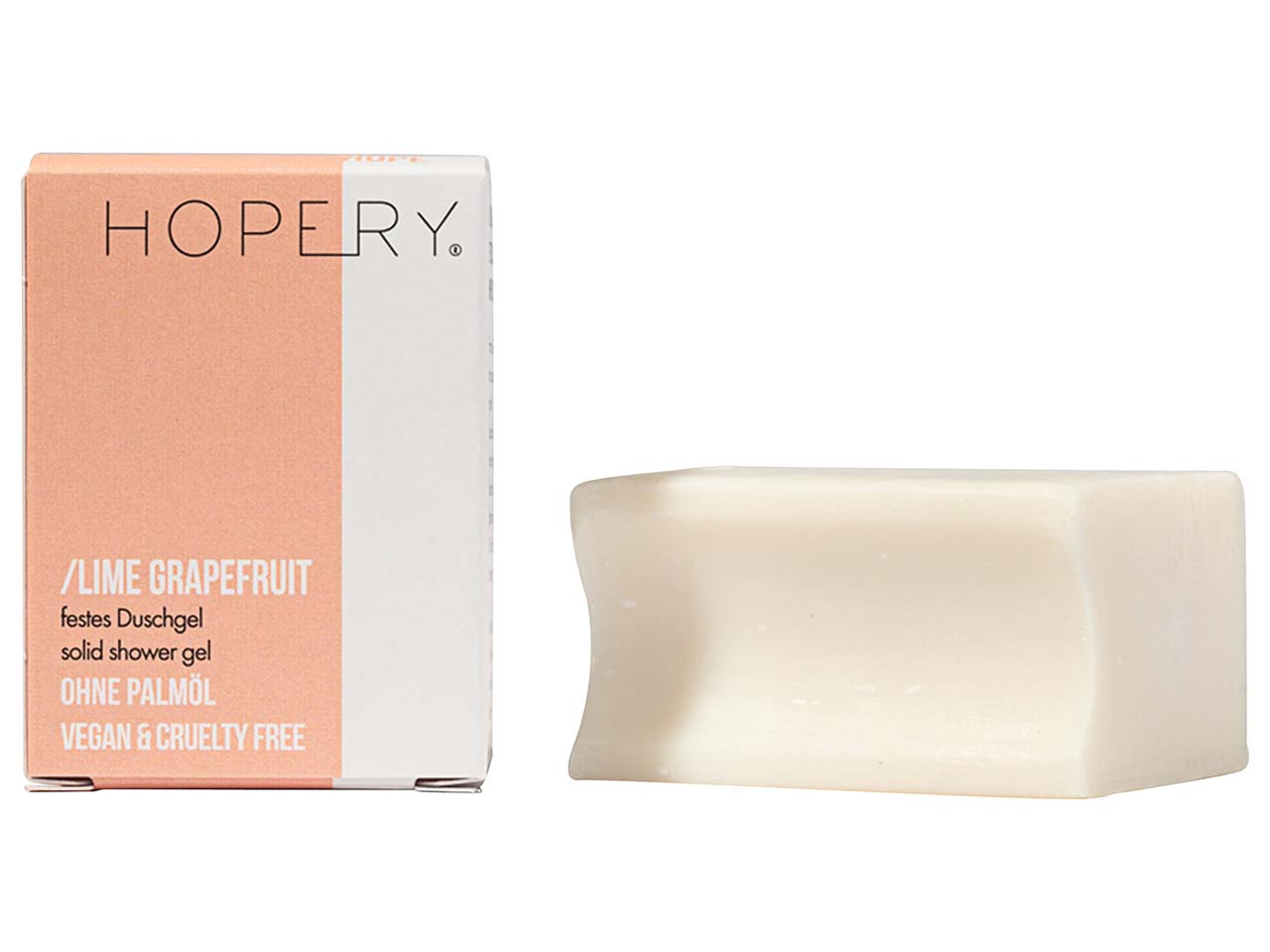 HOPERY Festes Duschgel 'Shower Bar Lime Grapefruit', 70 g
