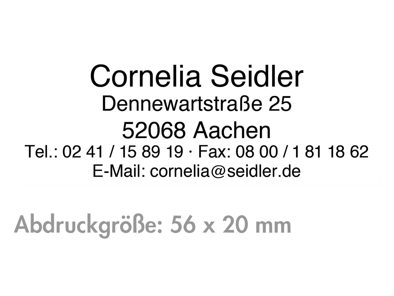 Ersatz-Stempelplatte für Trodat Stempel 6/4913