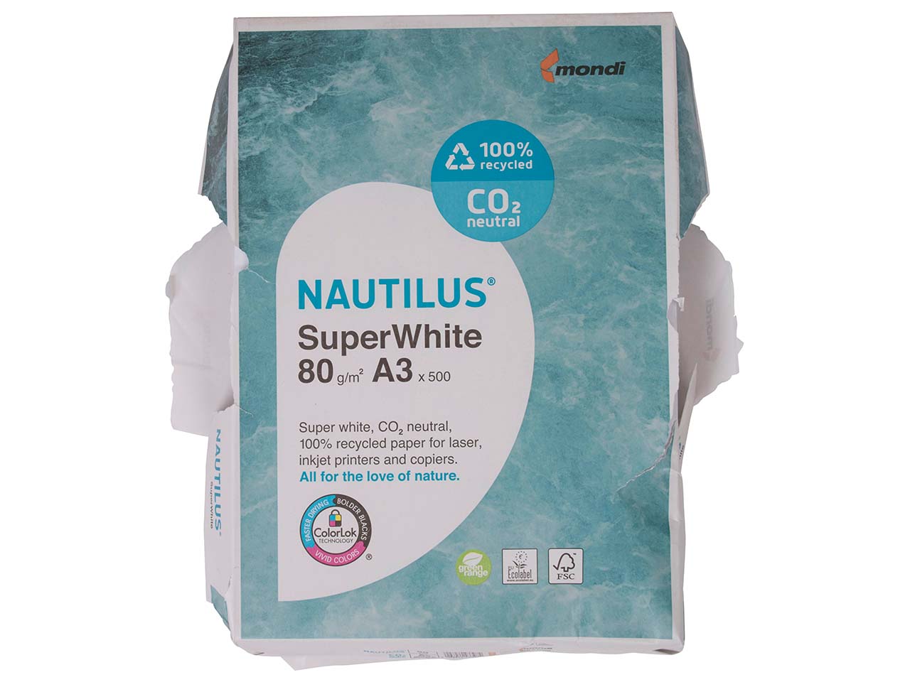 B-Ware Kopierpapier DIN A3, gemischte Ausführungen, 5 Pack, 2.500 Blatt