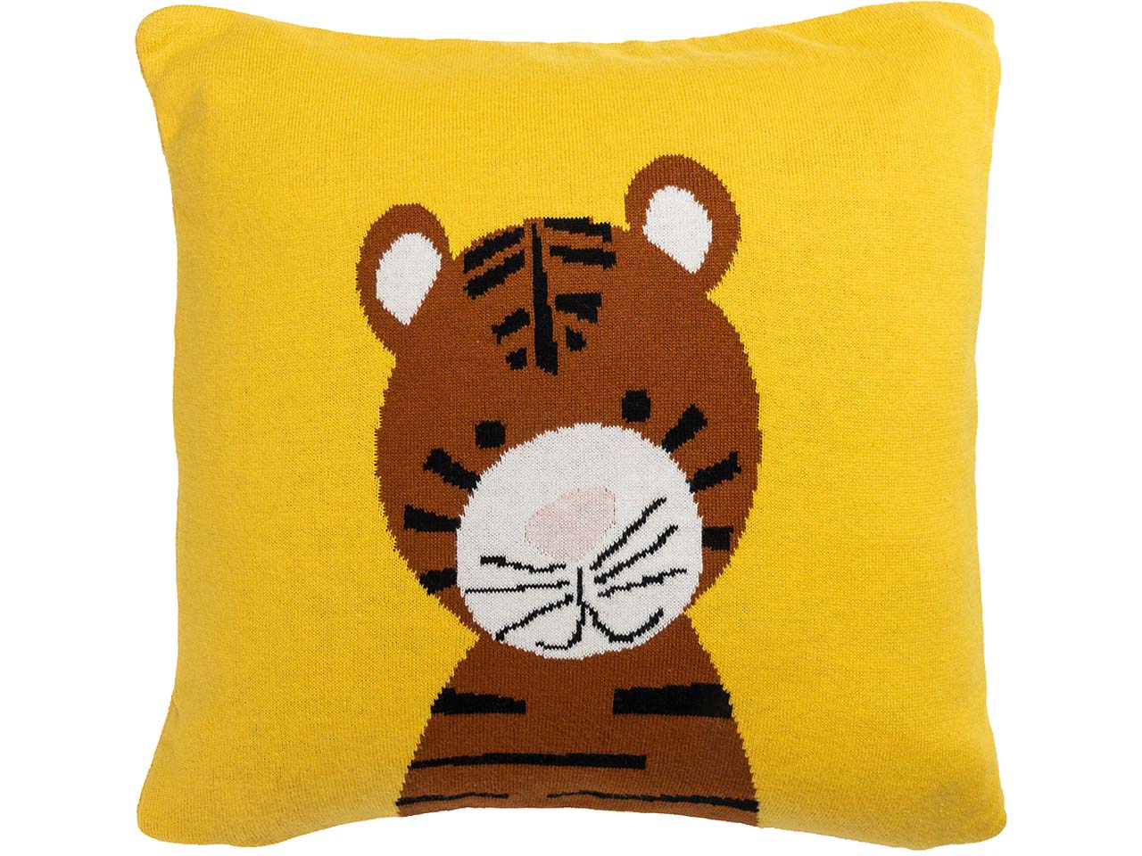 tranquillo Bio-Kissenbezug "TIGER" 35 x 35 cm, gelb