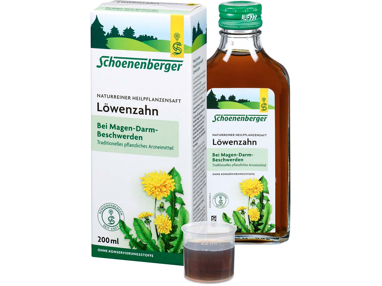 Schoenenberger Heilpflanzensaft "Löwenzahn" bei Magen-Darm-Beschwerden, 200 ml
