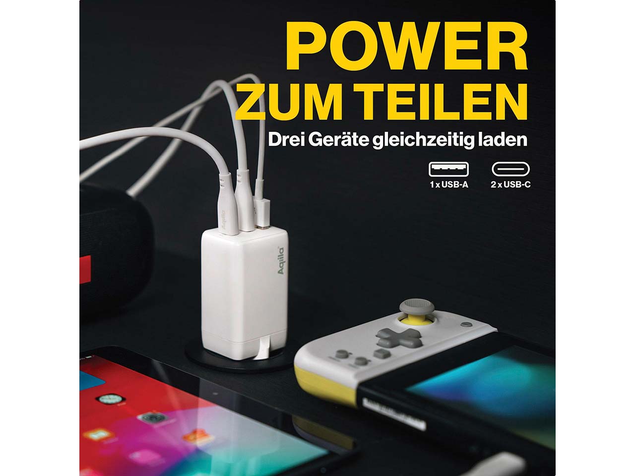 Aqiila USB Ladegerät und Ladeadapter "Chargebird W3"